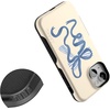 image:imageCasely iPhone 13 Mini Case  Clear Skies  Clear Shimmer  Compatible with MagSafe  Classic Ultra Slim DesignHeartstrings  Blue Bow