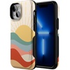 image:imageCasely iPhone 13 Mini Case  Clear Skies  Clear Shimmer  Compatible with MagSafe  Classic Ultra Slim DesignHere Comes the Sun  Colorblock Sunset