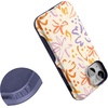 image:imageCasely iPhone 13 Mini Case  Clear Skies  Clear Shimmer  Compatible with MagSafe  Classic Ultra Slim DesignHibiscus Blooms  Hawaiian Floral