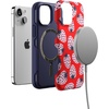image:imageCasely iPhone 13 Mini Case  Clear Skies  Clear Shimmer  Compatible with MagSafe  Classic Ultra Slim DesignId Pick You  Red Strawberry