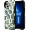 image:imageCasely iPhone 13 Mini Case  Clear Skies  Clear Shimmer  Compatible with MagSafe  Classic Ultra Slim DesignLeaf Me Alone  Green Floral Print