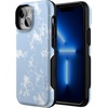 image:imageCasely iPhone 13 Mini Case  Clear Skies  Clear Shimmer  Compatible with MagSafe  Classic Ultra Slim DesignLight Blue Skies  Marble Clouds