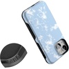 image:imageCasely iPhone 13 Mini Case  Clear Skies  Clear Shimmer  Compatible with MagSafe  Classic Ultra Slim DesignLight Blue Skies  Marble Clouds
