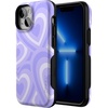 image:imageCasely iPhone 13 Mini Case  Clear Skies  Clear Shimmer  Compatible with MagSafe  Classic Ultra Slim DesignLove Song  Lavender Heart