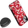 image:imageCasely iPhone 13 Mini Case  Clear Skies  Clear Shimmer  Compatible with MagSafe  Classic Ultra Slim DesignLove Song Remix  Ombre Hearts