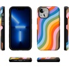 image:imageCasely iPhone 13 Mini Case  Clear Skies  Clear Shimmer  Compatible with MagSafe  Classic Ultra Slim DesignLove for All  Rainbow Pride