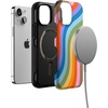 image:imageCasely iPhone 13 Mini Case  Clear Skies  Clear Shimmer  Compatible with MagSafe  Classic Ultra Slim DesignLove for All  Rainbow Pride