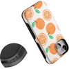 image:imageCasely iPhone 13 Mini Case  Clear Skies  Clear Shimmer  Compatible with MagSafe  Classic Ultra Slim DesignMain Squeeze  Orange Stamped