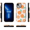 image:imageCasely iPhone 13 Mini Case  Clear Skies  Clear Shimmer  Compatible with MagSafe  Classic Ultra Slim DesignMain Squeeze  Orange Stamped