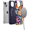 image:imageCasely iPhone 13 Mini Case  Clear Skies  Clear Shimmer  Compatible with MagSafe  Classic Ultra Slim DesignMidnight Color Splash  Abstract Retro