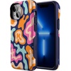 image:imageCasely iPhone 13 Mini Case  Clear Skies  Clear Shimmer  Compatible with MagSafe  Classic Ultra Slim DesignMidnight Color Splash  Abstract Retro