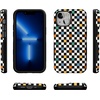 image:imageCasely iPhone 13 Mini Case  Clear Skies  Clear Shimmer  Compatible with MagSafe  Classic Ultra Slim DesignOld Skool  Retro Checkerboard