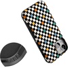 image:imageCasely iPhone 13 Mini Case  Clear Skies  Clear Shimmer  Compatible with MagSafe  Classic Ultra Slim DesignOld Skool  Retro Checkerboard