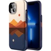 image:imageCasely iPhone 13 Mini Case  Clear Skies  Clear Shimmer  Compatible with MagSafe  Classic Ultra Slim DesignOpposites Attract  Day  Night Mountains