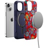 image:imageCasely iPhone 13 Mini Case  Clear Skies  Clear Shimmer  Compatible with MagSafe  Classic Ultra Slim DesignPainted Flowers  Frida Kahlo Floral