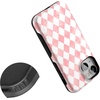 image:imageCasely iPhone 13 Mini Case  Clear Skies  Clear Shimmer  Compatible with MagSafe  Classic Ultra Slim DesignQueen of Diamonds  Pink Watercolor