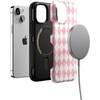 image:imageCasely iPhone 13 Mini Case  Clear Skies  Clear Shimmer  Compatible with MagSafe  Classic Ultra Slim DesignQueen of Diamonds  Pink Watercolor