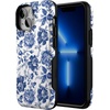 image:imageCasely iPhone 13 Mini Case  Clear Skies  Clear Shimmer  Compatible with MagSafe  Classic Ultra Slim DesignRose to Fame  Blue  White Rose Floral