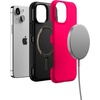 image:imageCasely iPhone 13 Mini Case  Clear Skies  Clear Shimmer  Compatible with MagSafe  Classic Ultra Slim DesignThink Pink  Solid Neon Pink