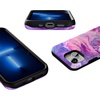 image:imageCasely iPhone 13 Mini Case  Clear Skies  Clear Shimmer  Compatible with MagSafe  Classic Ultra Slim DesignTie Dying Over You  Purple Marble iPhone