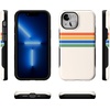 image:imageCasely iPhone 13 Mini Case  Clear Skies  Clear Shimmer  Compatible with MagSafe  Classic Ultra Slim DesignTotally Groovy  Rainbow Stripes Color Block