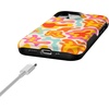 image:imageCasely iPhone 13 Mini Case  Clear Skies  Clear Shimmer  Compatible with MagSafe  Classic Ultra Slim DesignTropical Color Splash  Abstract Retro