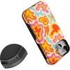 image:imageCasely iPhone 13 Mini Case  Clear Skies  Clear Shimmer  Compatible with MagSafe  Classic Ultra Slim DesignTropical Color Splash  Abstract Retro
