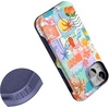image:imageCasely iPhone 13 Mini Case  Clear Skies  Clear Shimmer  Compatible with MagSafe  Classic Ultra Slim DesignTropical Heat  Beachy Collage