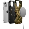 image:imageCasely iPhone 13 Mini Case  Clear Skies  Clear Shimmer  Compatible with MagSafe  Classic Ultra Slim DesignVan Gogh  Skull of a Skeleton with Burning Cig