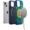 image:imageCasely iPhone 13 Mini Case  Clear Skies  Clear Shimmer  Compatible with MagSafe  Classic Ultra Slim DesignVeneta Tapestry  Grateful Dead Tie Dye