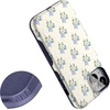 image:imageCasely iPhone 13 Mini Case  Clear Skies  Clear Shimmer  Compatible with MagSafe  Classic Ultra Slim DesignVintage Garden  Blue Hydrangea