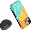 image:imageCasely iPhone 13 Mini Case  Clear Skies  Clear Shimmer  Compatible with MagSafe  Classic Ultra Slim DesignWaves  Rays  Sunshine