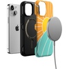 image:imageCasely iPhone 13 Mini Case  Clear Skies  Clear Shimmer  Compatible with MagSafe  Classic Ultra Slim DesignWaves  Rays  Sunshine