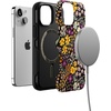 image:imageCasely iPhone 13 Mini Case  Falling for You  Plum Floral  Bold Protective Design  Compatible with MagSafe