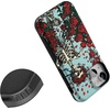 image:imageCasely iPhone 13 Mini Case  Forever Grateful  Grateful Dead Skeleton Floral  Compatible with MagSafe  Bold Protective Design