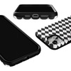 image:imageCasely iPhone 13 Mini Case  Harlequin Salem Diamond  Black and White  Bold Protective Design  MagSafe Compatible Design