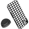 image:imageCasely iPhone 13 Mini Case  Harlequin Salem Diamond  Black and White  Bold Protective Design  MagSafe Compatible Design