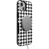 image:imageCasely iPhone 13 Mini Case  Harlequin Salem Diamond  Black and White  Bold Protective Design  MagSafe Compatible Design