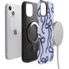 image:imageCasely iPhone 13 Mini Case  Love Me Knot  Blue Bow  Bold Protective Design  MagSafe Compatible Design