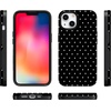 image:imageCasely iPhone 13 Mini Case  On the Dot  Black Polka Dot  Bold Protective Design  Compatible with MagSafe