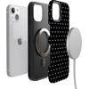 image:imageCasely iPhone 13 Mini Case  On the Dot  Black Polka Dot  Bold Protective Design  Compatible with MagSafe