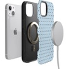 image:imageCasely iPhone 13 Mini Case  On the Dot  Blue amp Brown Polka Dot  Bold Protective Design  Compatible with MagSafe