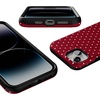 image:imageCasely iPhone 13 Mini Case  On the Dot  Maroon Polka Dot  Bold Protective Design  MagSafe Compatible Design