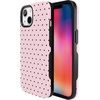 image:imageCasely iPhone 13 Mini Case  On the Dot  Pink amp Brown Polka Dot  Bold Protective Design  Compatible with MagSafe
