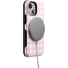 image:imageCasely iPhone 13 Mini Case  Pink Plaid  Sunday Best  Bold Protective Design  Compatible with MagSafe