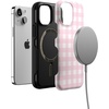 image:imageCasely iPhone 13 Mini Case  Pink Plaid  Sunday Best  Bold Protective Design  Compatible with MagSafe