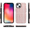 image:imageCasely iPhone 13 Mini Case  Pretty in Pastel  Blush Stripes  Bold Protective Design  MagSafe Compatible Design