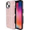 image:imageCasely iPhone 13 Mini Case  Pretty in Pastel  Blush Stripes  Bold Protective Design  MagSafe Compatible Design