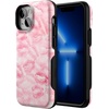 image:imageCasely iPhone 13 Mini Case  Sealed with a Kiss  Pink Lipstick  Bold Protective Design  Compatible with MagSafe