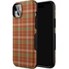 image:imageCasely iPhone 13 Mini Case  Spiced Chai  Fall Plaid  Bold Protective Design  MagSafe Compatible Design